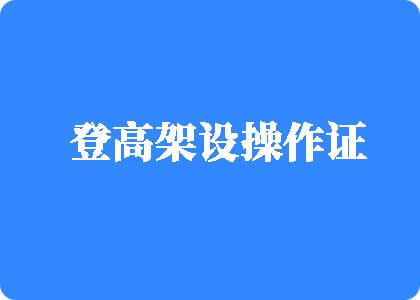 啊啊啊操的视频登高架设操作证